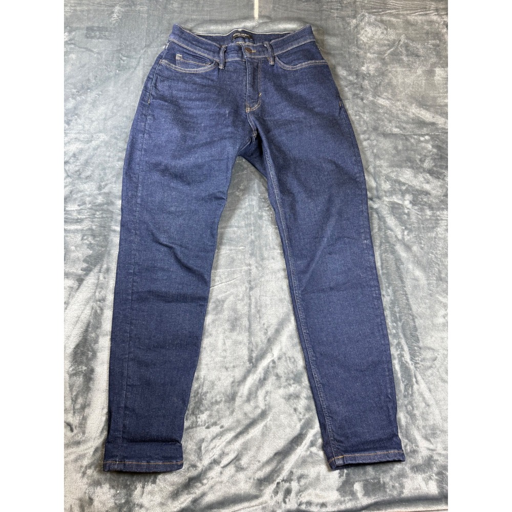 Banana Republic Men's Tapered Fit Dark Wash Denim Jeans Size 30x30 Navy Blue